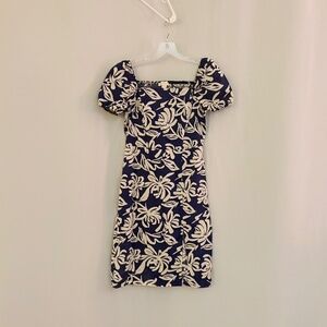Monteau Short Sleeve Cotton Floral Dress